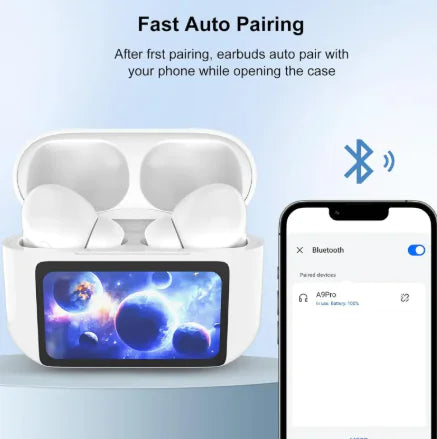 Wireless Bluetooth ANC Earbuds with Touch Screen