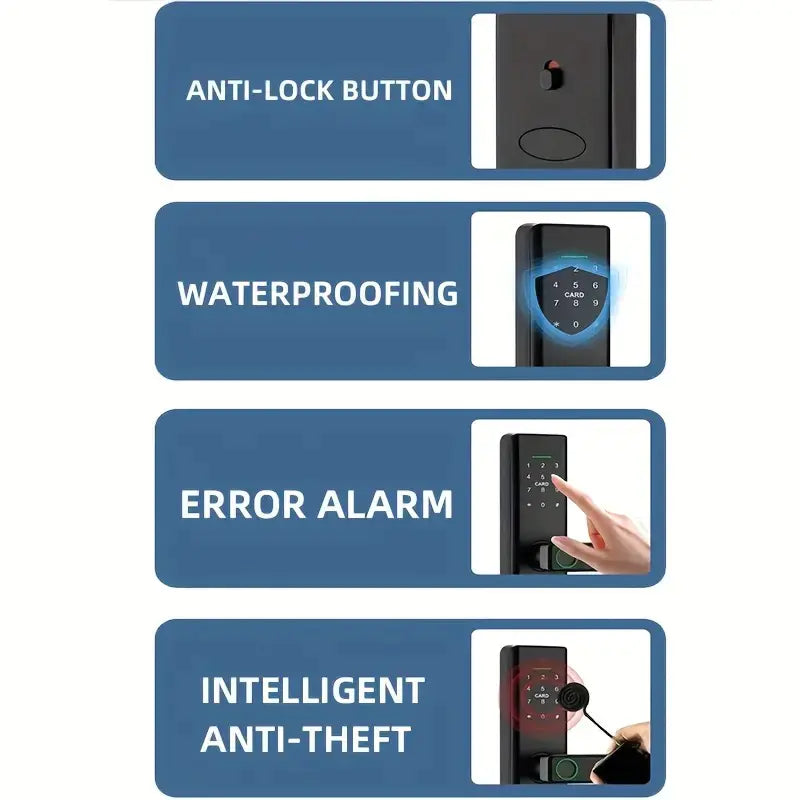 Smart Fingerprint Password Lock for Wooden Doors