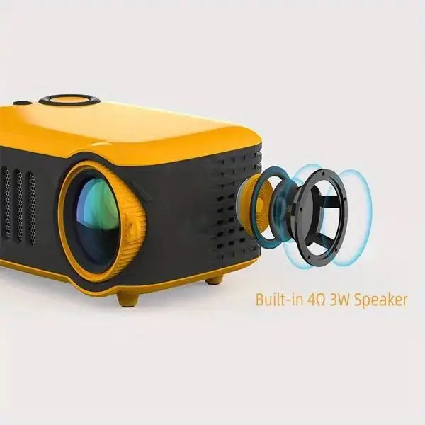 Mini Projector - 1000 Lumens, Full HD 1080P, HDMI, USB