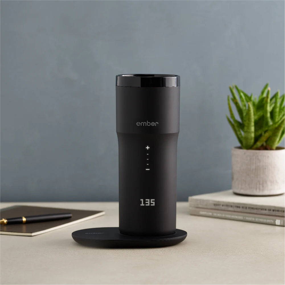 Ember Travel Mug 2+ 12 oz Temperature Control Smart Travel Mug Black (with Apple Find My)