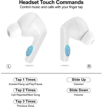 Wireless Bluetooth ANC Earbuds with Touch Screen